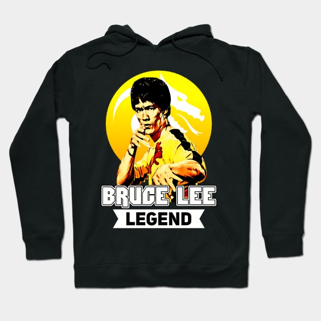 Movie Bruce Jeet Kune Do Bruce Dragon Legend Hoodie by Garmentcrooks